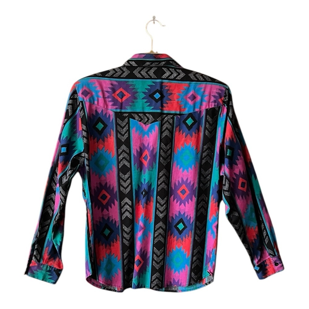 VTG. 80’s Roper Southwestern Button Up Womens Western Shirt.sz. VTG. 9/10 - Picture 3 of 9